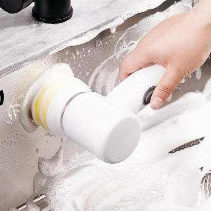 5-in-1 Electric Cleaning Brush for Kitchen & Bathroom