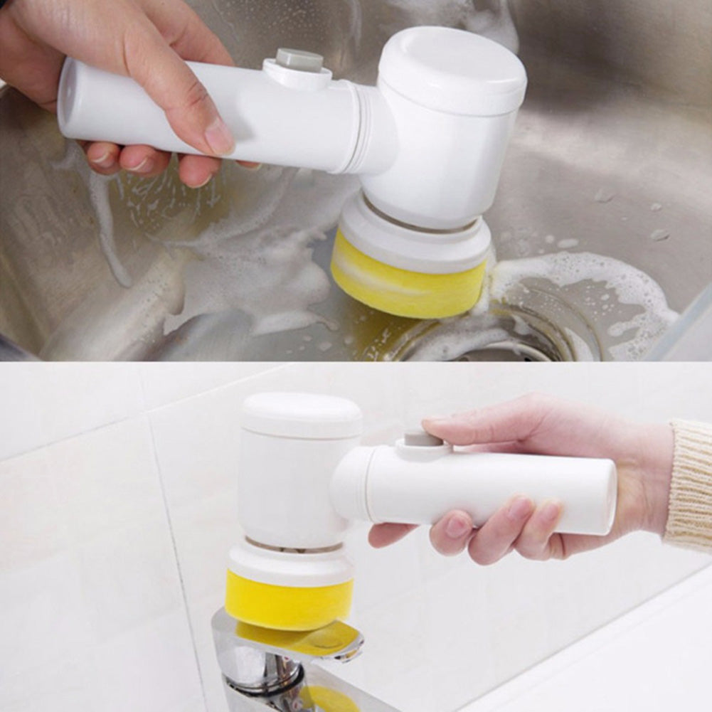 5-in-1 Electric Cleaning Brush for Kitchen & Bathroom