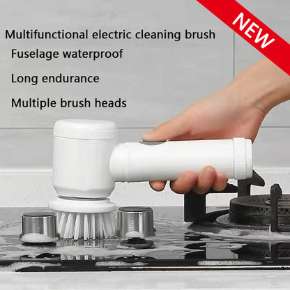 5-in-1 Electric Cleaning Brush for Kitchen & Bathroom